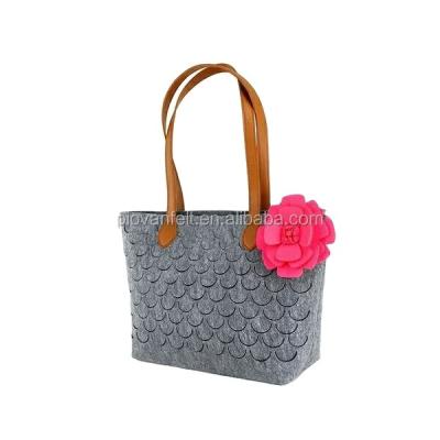 China 100% Felt New Fashion Eco-Friendly Environmental Protection Ladies Large Shoulder Bags for sale