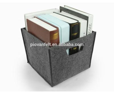 China Sundries Clothes and Magazine 2017 New Design Handmade Felt Bag Organizer for Household Items Storage Basket for sale