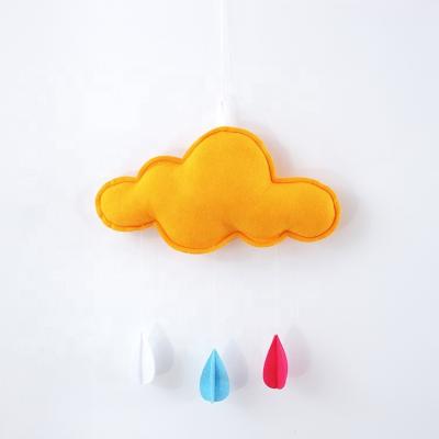 China Toy Wholesale and raindrop's beautiful soft apparel clouds shaped felt decorations can be used in children's rooms for sale