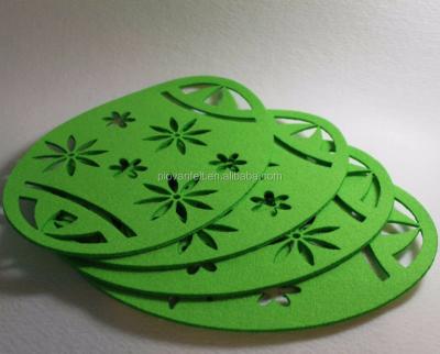 China Laser Cut Viable Easter Eggs Felt Mats for sale