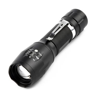 China Camping Torch Light Rechargeable Battery Flashlight Led Flashlights Zoom Telescopic Night Lighting for sale