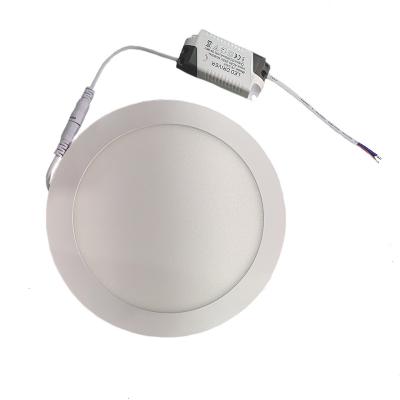 China Modern Slim Ultra Thin Ceiling Panels 6W 12W 24W SMD2835 Round Led Panel Light Housing Desk Light for sale