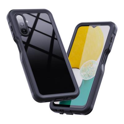 China Fashion Beautiful Shockproof High Quality Transparent Back Black Waterproof Phone Case for sale