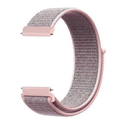 China Breathable Soft Stretch Nylon Striped Elastic Buckle Quick Release For Samsung Watch Band Strap 22mm Fastens For Samsung Watch Bands for sale