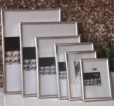 China Cheap silver plated plastic picture frame a1 a2 a3 a4 eco-friendly material wholesale pvc picture photo frame for sale