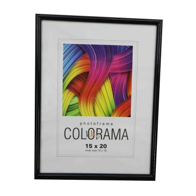 China Handmade Hanging A4 Paper Size Certificate Picture Frame Black A3 Size Custom PS Photo Frame Plastic Photo Frame for sale