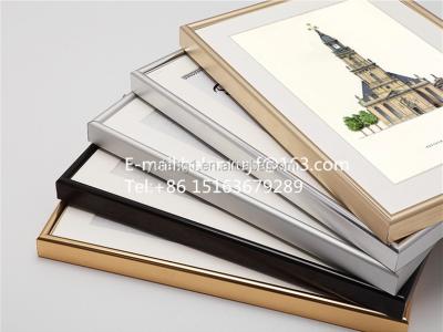 China Display Or Home Decor Wholesales Satin Finished All Colors Standing And Wall Mounted Aluminum Photo Frame for sale