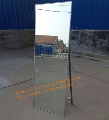 China Large Decorative Aluminum Frame Standing Mirror / Dressing Mirror / Aluminum Frame Mirror 40x155 50x170 40x160 Standing Integral Mirror for sale