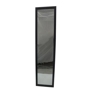 China China Factory 40x150cm PVC Frame Mirror Dressing Mirror Floor Standing Simple And Beautiful Large Size Plastic Mirror With White Black Frame for sale