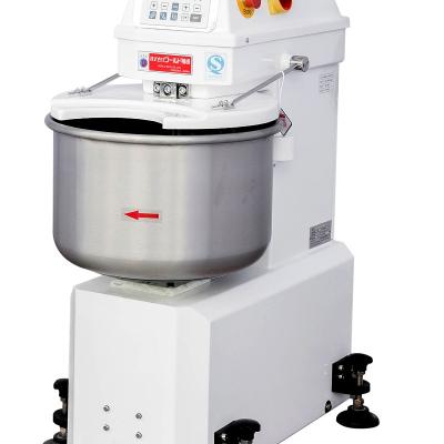 China Snack Factory Bakery Equipment Commercial Spiral Mixer 125 Kg Flour 200 Kg Dough With Double Speeds for sale