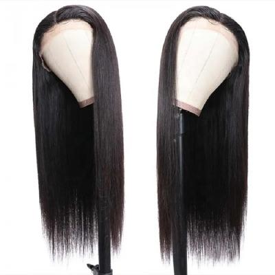 China Wholesale Raw Full Body Wave Virgin Indian Soft Straight Human Hair Full Lace Front Closure Wig For Black Women Transparent Lace Front Closure Women for sale