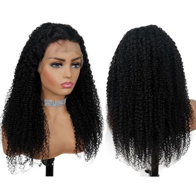 China Cheap Curly Afro Kinky Curly Wigs Hair Lace Front Brazilian Hd Full Lace Human Hair Wig For Black Women for sale