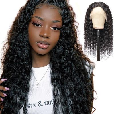 China Wholesale Transparent Brazilian Human Hair Wigs 100% Hd Water Wave Full Lace Wig With Baby Hair Water Wave Lace Front Wigs for sale