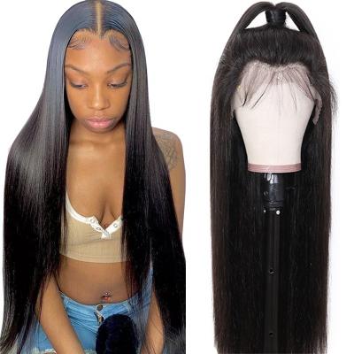 China Hd Straight Human Hair Lace Wigs Lace Front Human Hair Wigs Vendors Brazilian Straight Wave Lace Front Wigs For Black Women for sale