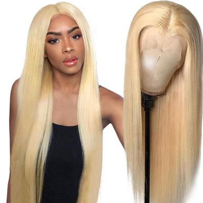 China 100% Blonde 613 Lace Front Wigs 13x6 HD Straight Hair Lace Front Human Hair Wigs 613 Bob Wigs Short for sale