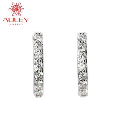 China Auley Ethnic Zircon Jewelry 925 Silver Zircon Stud Earring Designs For Women for sale