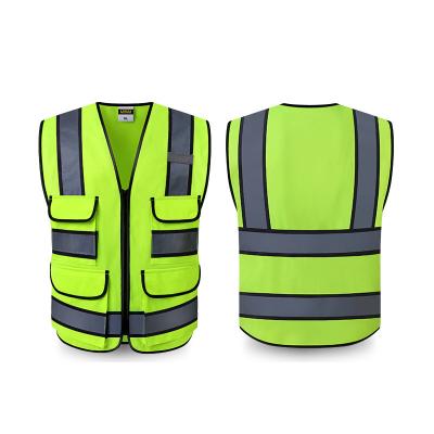 China Patrol Reflective Fluorescent Collective Safety Hygiene Clothing Construction Site Construction Water Proof Vest Protective Vest Jacket for sale