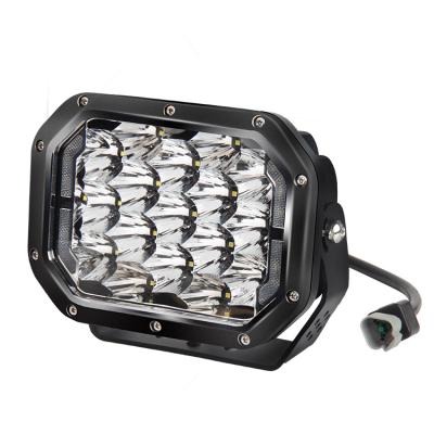 China Aluminum Alloy LEDIYTE 7 Inch Square LED Work Lamp 170w Driving Light Fog Light With DRL Off Road For Trucks for sale