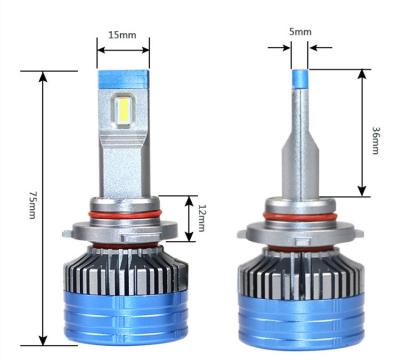 China 2021 Aviation Aluminum Hot-seller Led Car Headlight K11 H1/H3/H7/H8/H9/H11 9005/9006/9012 55W High Power Led Car Headlight for sale