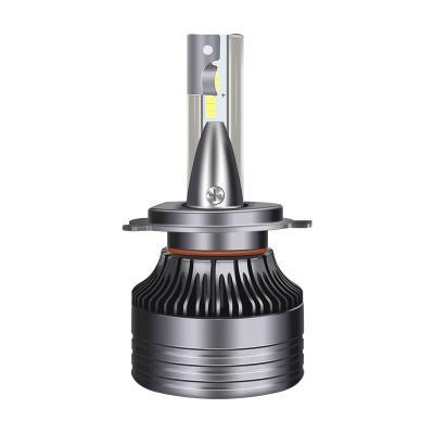 China Aviation Aluminum Fan Cooling 75w H4 Led Headlight Bulbs Car LED Headlight For Auto Vehicle for sale