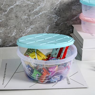 China Viable Innovative Household Refrigerator Storage Box Plastic Large Capacity Transparent Dinner Dish for sale