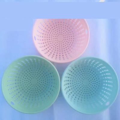 China Contemporary popular modern fashion home decoration round macarone potted plastic flowerpot for sale