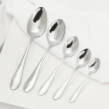 China Factory direct sale viable 410 stainless steel adult children headed round spoon for sale