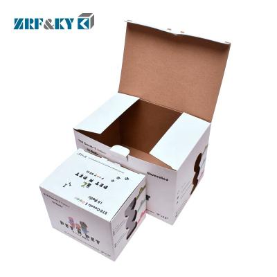 China Recyclable Custom Printed Cardboard Corrugated Folding Cardboard Kraft Paper Mailing Boxes for sale