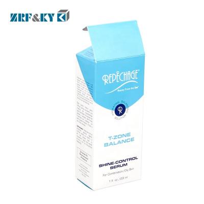 China Recyclable Custom Cardboard Paper Contact Lens Care Solution Bottle Packaging Box for sale