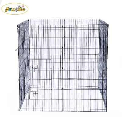 China Pen Dogs Metal Sustainable Eco Friendly Collapsible Crate Pet Playpen Square Round Barrier for sale