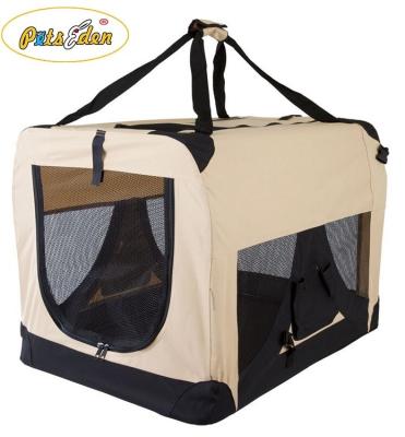 China Factory Direct Sale Airline Travel Pet Crate Carrier Sustainable Breathable Cat Dog Sided Kennel Tent House for sale