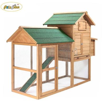 China New Design Sustainable Chicken Cage Flat Pack Wooden Chicken House With Surface Run for sale