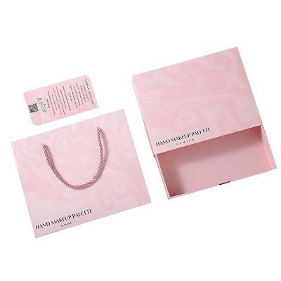 China Recycled Materials Birthday Explosion Macaron Box Gift Chocolate Black Foldable Pink Packaging Box For Candle Gift Sets for sale