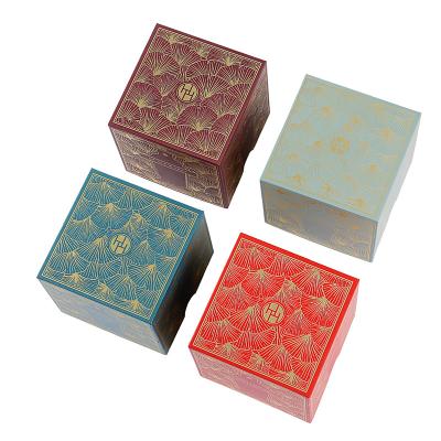 China Paper Box Recyclable Jewelry Wrapping Paper Printing Cardboard Paper Wedding Gift Boxes With Rigid Ribbon Boxes for sale