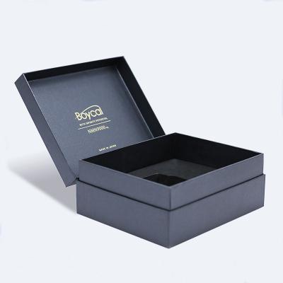 China High Quality Recycled Materials Logo Gold Foil Rigid Customized Cosmetic Paper Boxes Perfume Packaging Paper Box for sale