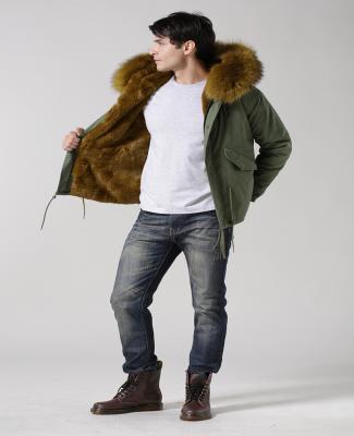 China US Army M65 Windproof Fishtail Parka With Fur Hood For Man Winter Coat for sale