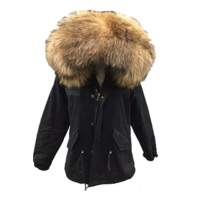 China Real Winter Women Rex Rabbit Fur Jacket With Natural Khaki Fur Collar Casual Style Sustainable Shorts for sale