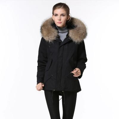 China Viable Lady Viable Winter Hot Genuine Mink Fur Short Parka Coats Casual Thickened With Hood for sale