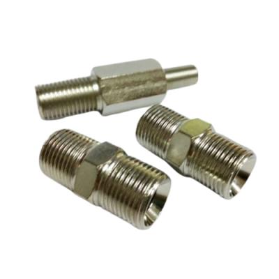 China Line Mold Water Cooling Parts Chrome Male Brass Nickel Plated Equal Hexagonal To Reduce Pipe Nipples Fit for sale