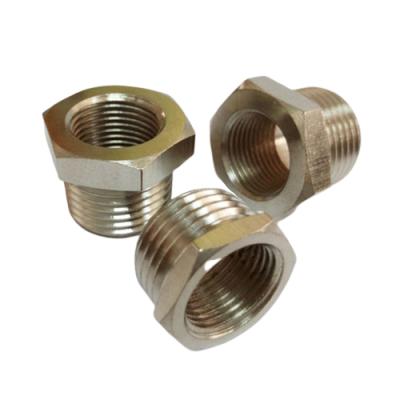 China CNC Water Cooling Machining Line Mold Parts 12mm Female To Male Brass Adapter Connector With Wholesale Price for sale