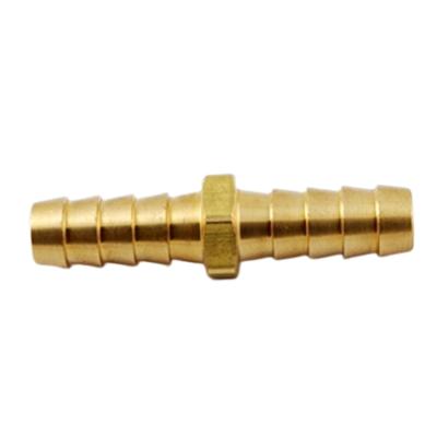 China Brass Water Pipe System 12mm Pipe Barb Npt Pipe Adapter Hex Nipple Connector Fitting For Cooling Mold for sale