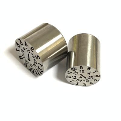 China Replaceable Stainless Steel Die Casting Date Cycle Die Year Month Date Stamp For Injection Molding Machine for sale