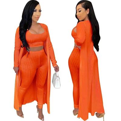 China 2021 QUICK DRY stretching 3 pieces set casual solid v neck club street wear sexy rompers women jumpsuit custom made for sale