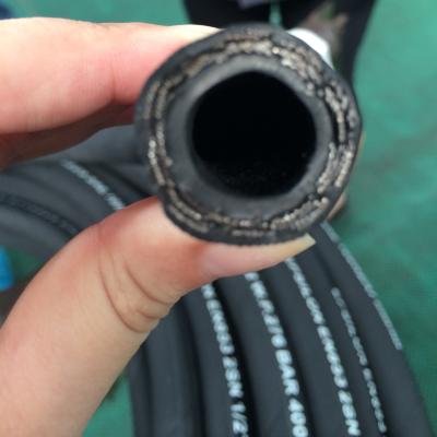 China DIN EN853 1SN 2SN Smooth / Fabric Surface Industry Rubber High Pressure Hydraulic Hose for sale