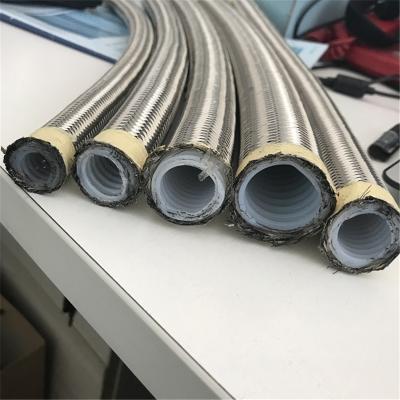 China Petroleum Base Hydraulic Fluids 304 SS Wire Complicated R14 External Braid Hydraulic Hose for sale