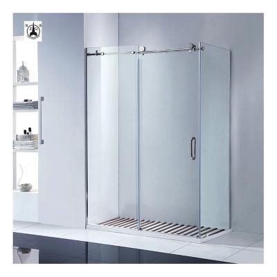 China Modern Custom 304 Stainless Steel Bathroom Frameless Glass Sliding Shower Door Hardware for sale