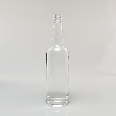 China 500ml Beverage Bottle Cork Top Whiskey Glass Bottle 500ml Premium Nordic Vodka Bottle for sale