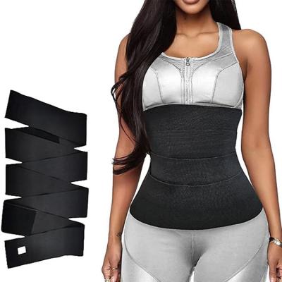 China Breathable Waist Trainer Shaperwear Weight Loss Belly Wrap Band Shaper Bandage Belly Wrap Flat Stomach for sale