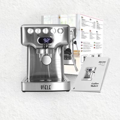 China Hotel Stainless Steel Cappuccino Espresso Maquina De Cafe Professional Semi-automatic Italian Espresso Coffee Machine A Coffee Maker for sale