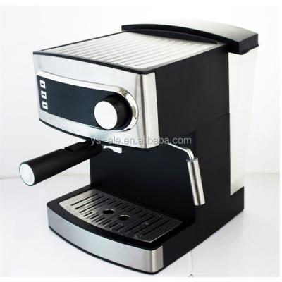 China Hotel Best in China Type 1.6L 15bar Pressure Espresso Cappuccino Coffee Maker Electronic Machine for sale